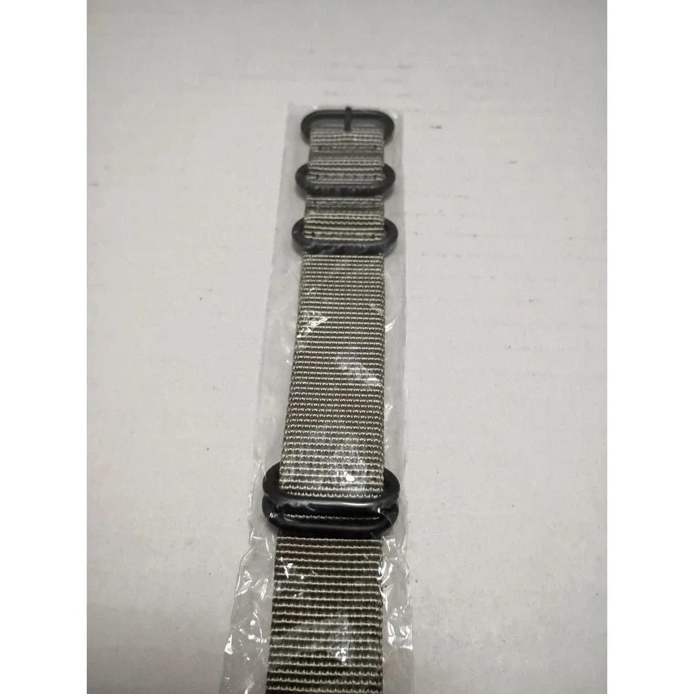 Replacement Military Ballistic Nylon Strap Watch Band with Black Heavy Buckle